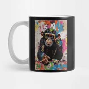 Banksy Graffiti monkey Mug